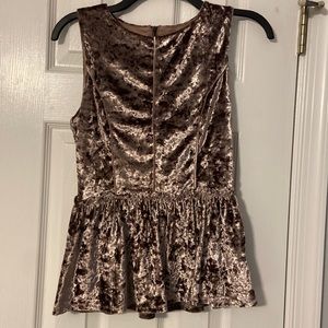 Womens velvet top
